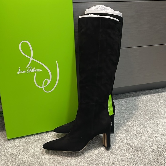 Sam Edelman Sylvia Boots in Black suede - Picture 12 of 13